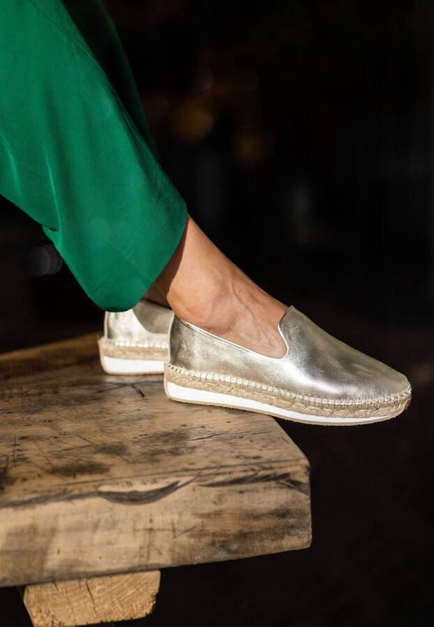 Fred de la Bretoniere Espadrille Nola Goud