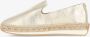 FRED DE LA BRETONIERE Espadrilles Dames 152010243 Maat: 36 Materiaal: Leer Kleur: Goud - Thumbnail 12