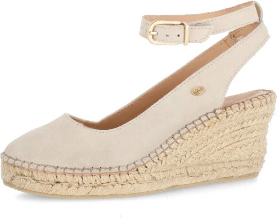 Fred de la Bretoniere Espadrille Sleehak Grijs