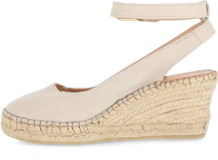 Fred de la Bretoniere Espadrille Sleehak Grijs