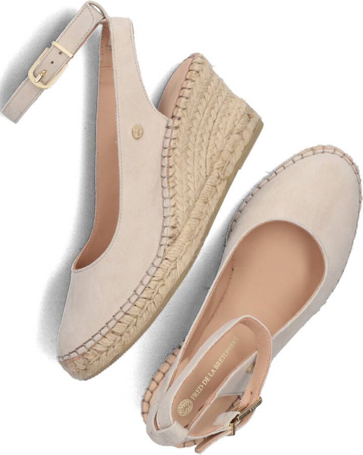 Fred de la Bretoniere Espadrille Sleehak Grijs