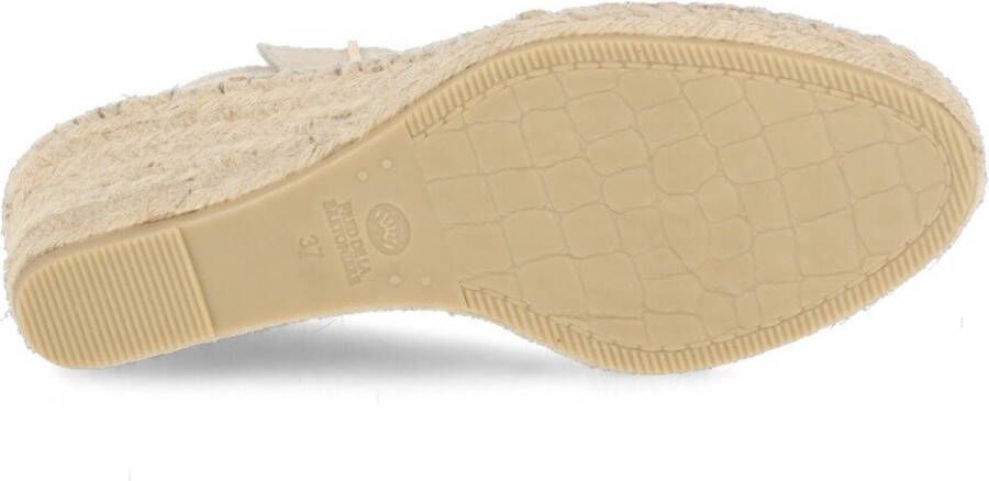 Fred de la Bretoniere Espadrille Sleehak Grijs