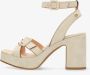 FRED DE LA BRETONIERE Sandalen Dames 163010180 Maat: 40 Materiaal: Suède Kleur: Beige - Thumbnail 10