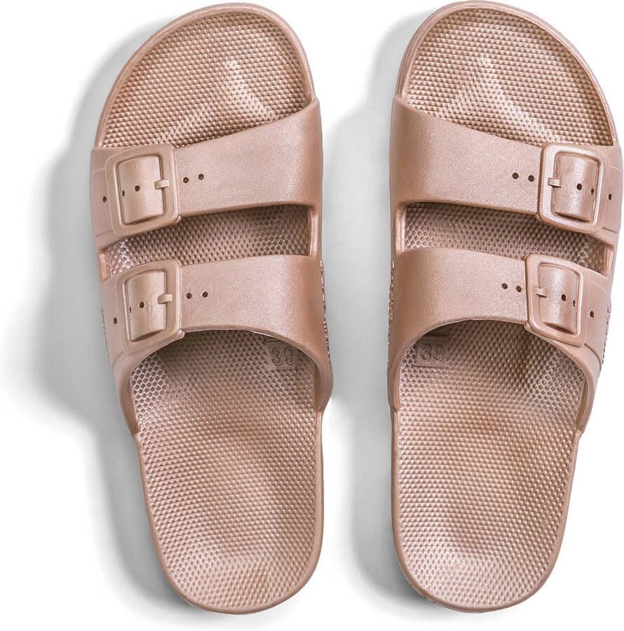 Freedom Moses Slippers Slides Vegan Jupiter Roze