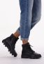 G-Star G Star Raw Noxer Hgh Lea Nyl W Veterboots Laarzen Met Veters Dames Zwart - Thumbnail 13