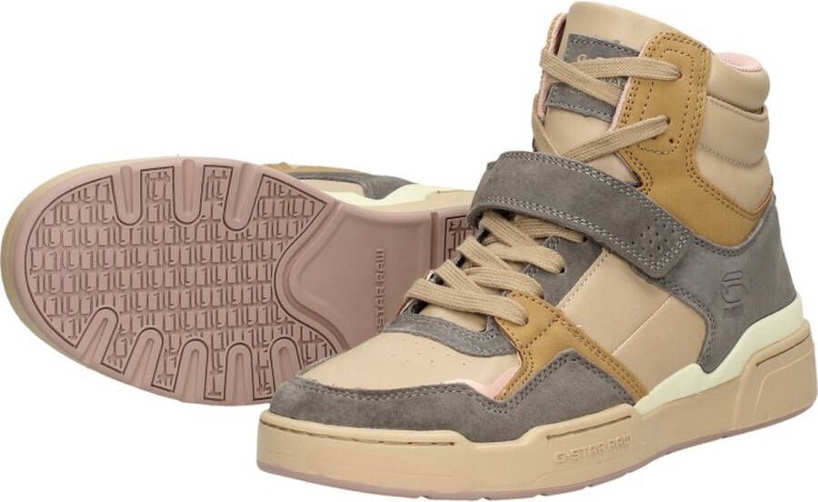 G-Star RAW Dames Sneakers Attacc Mid Zand