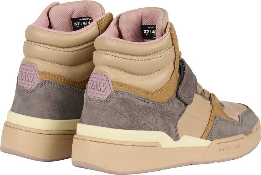 G-Star RAW Dames Sneakers Attacc Mid Zand