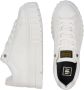 G-Star Modieuze PU Leren Sneaker met Rubberen Plateauzool White Dames - Thumbnail 7