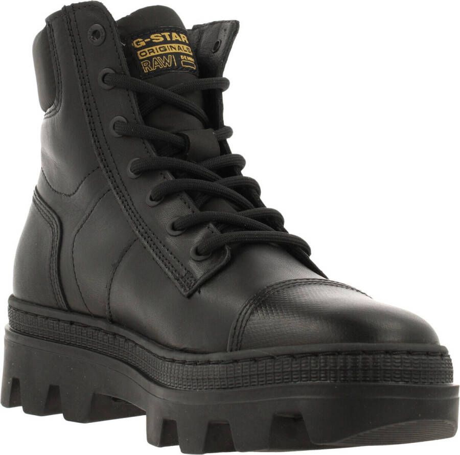 G-Star RAW Noxer Hgh Lea Nyl W Veterboots Laarzen Met Veters Dames Zwart