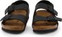 Birkenstock Zwarte Sandalen met Leren en Synthetische Voering Black Heren - Thumbnail 15