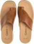 Gabor Cognac Leren Sandalen Platte Ronde Neus Brown Dames - Thumbnail 9