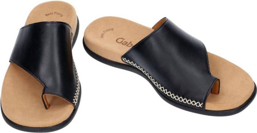 Gabor 03.700.27 Dames Slippers Zwart