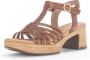 Gabor Lichtgewicht Hoge Hak Sandalen Brown Dames - Thumbnail 7