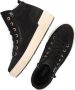 Gabor Zwarte hoge sneakers met dubbele rits en plateauzool Black Dames - Thumbnail 5