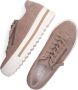 Gabor Beige Suède Lage Sneaker met Rits Pink Dames - Thumbnail 6