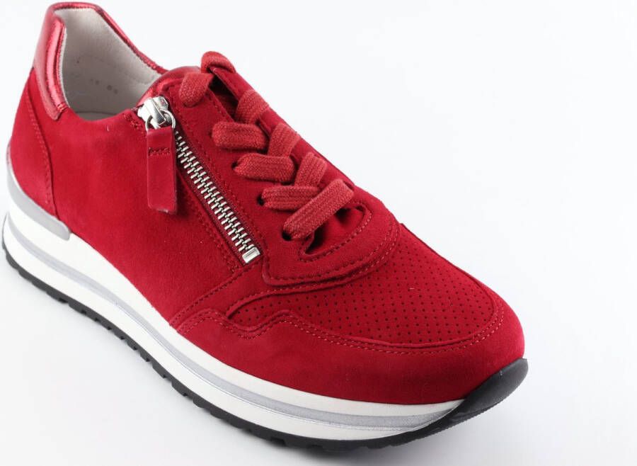 Gabor 528 Lage sneakers Dames Rood