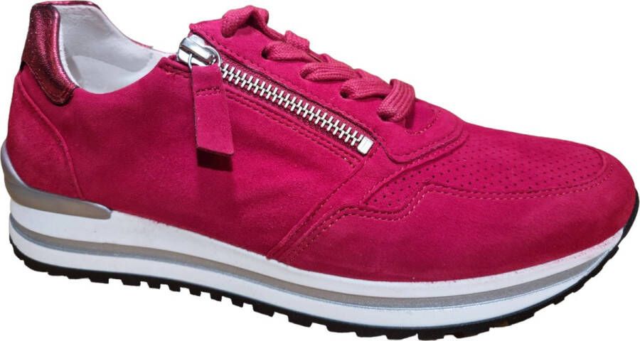 Gabor 528 Lage sneakers Dames Rood