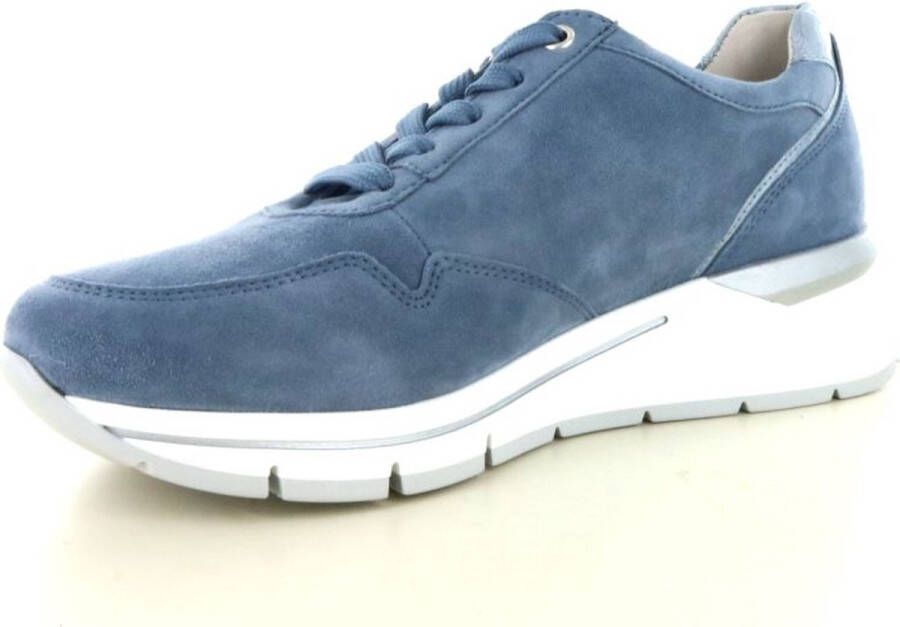 GABOR Lage Sneakers Dames 587 Maat: 36 Materiaal: Suède Kleur: Blauw - Foto 8