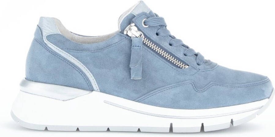 GABOR Lage Sneakers Dames 587 Maat: 36 Materiaal: Suède Kleur: Blauw - Foto 10