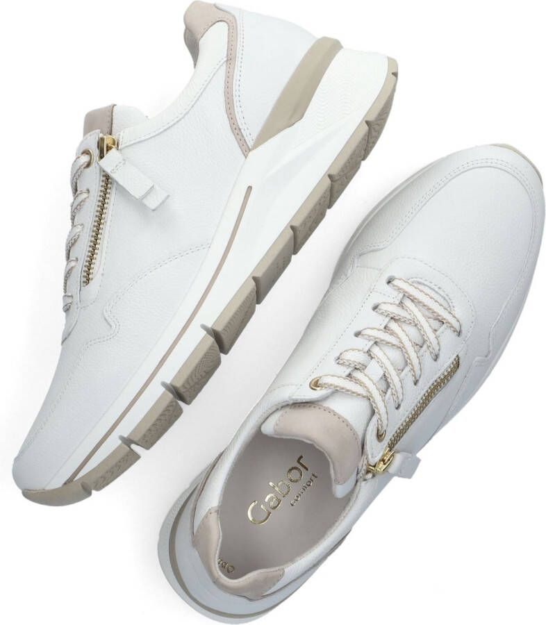 Gabor 587 Lage sneakers Leren Sneaker Dames Wit