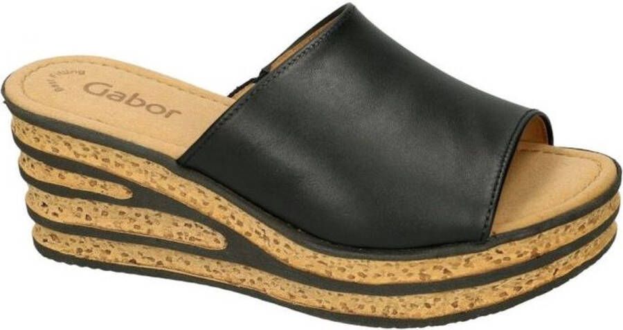 Gabor 650.1 Slippers Dames Zwart