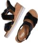 Gabor Zwarte Cross Strap Sleehak Sandalen Black Dames - Thumbnail 8