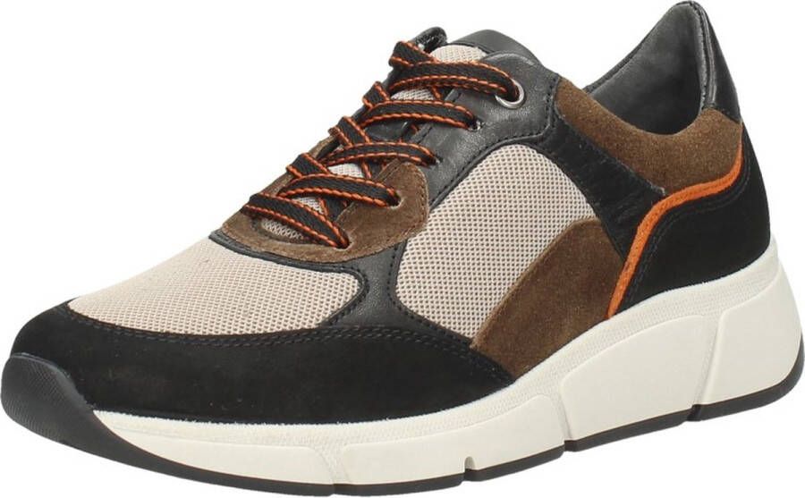 Gabor 96.475 Dames Sneakers Bruin;Multi