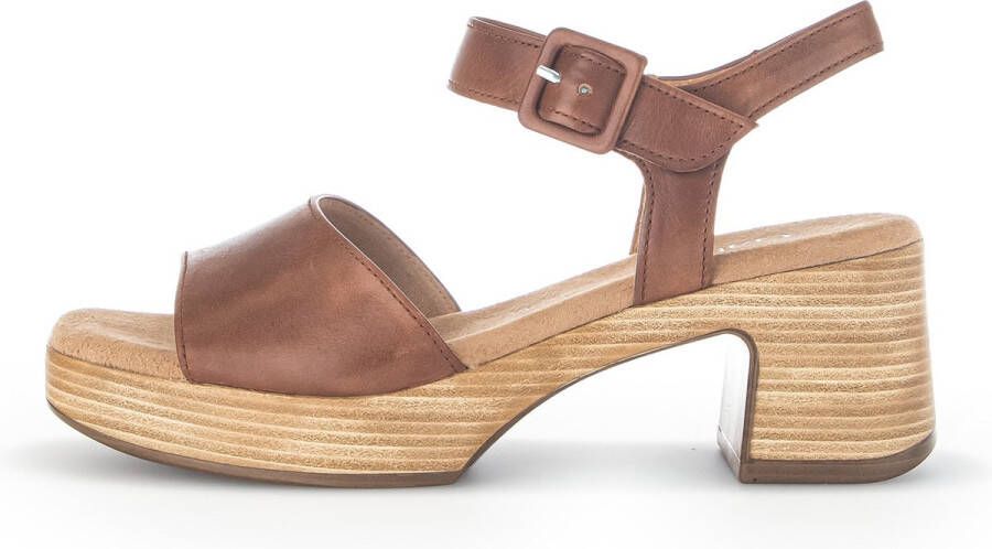 Gabor -Dames cogna caramel sandalen