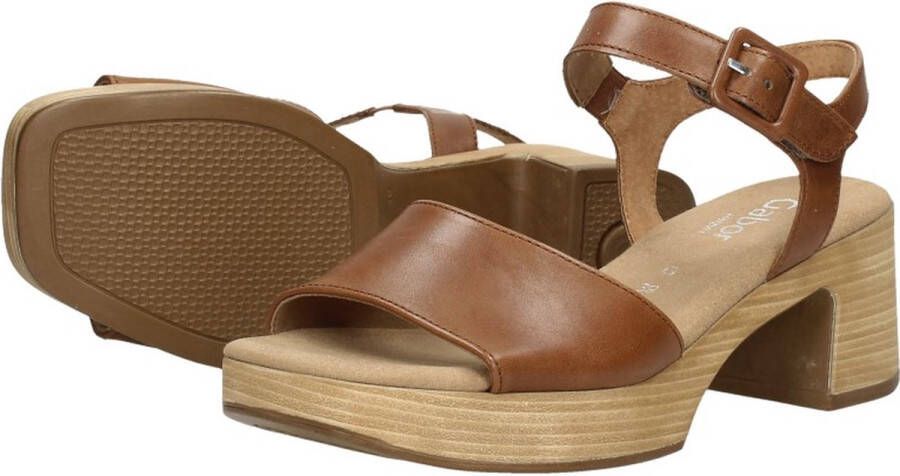 Gabor -Dames cogna caramel sandalen