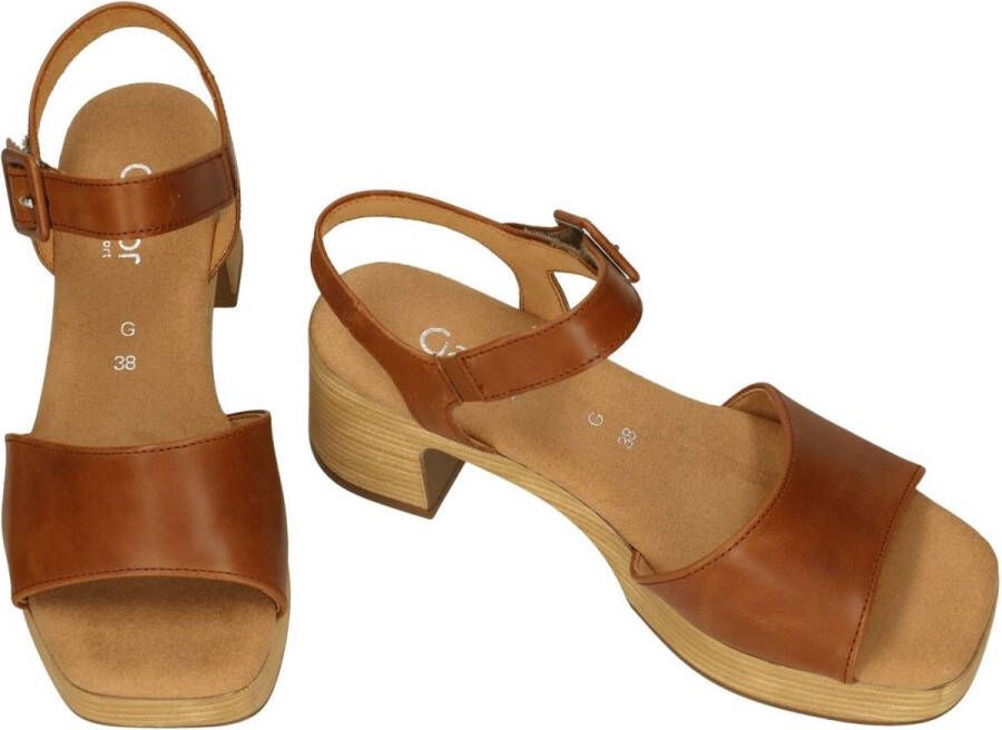 Gabor -Dames cogna caramel sandalen