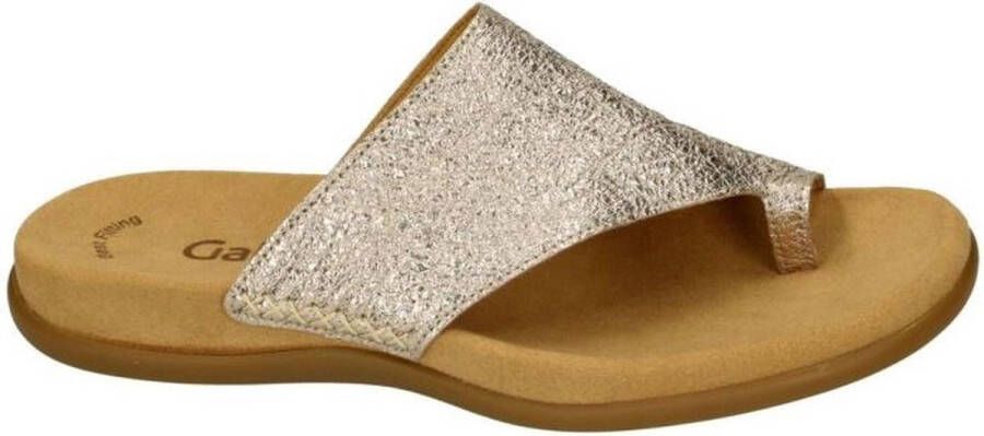 Gabor -Dames goud slippers & muiltjes