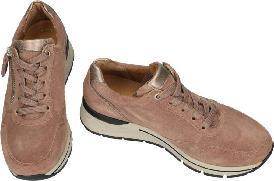 Gabor -Dames roze donker sneakers