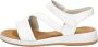 Gabor Witte Leren Sandalen Klittenbandsluiting White Dames - Thumbnail 14