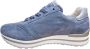 Gabor Blauwe Suède Sportieve Geperforeerde Sneakers Blue Dames - Thumbnail 4