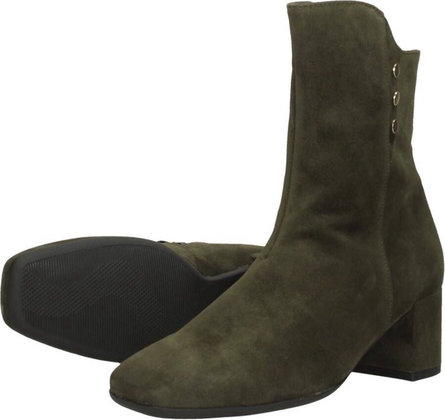 Gabor Enkellaarsjes groen Suede Dames