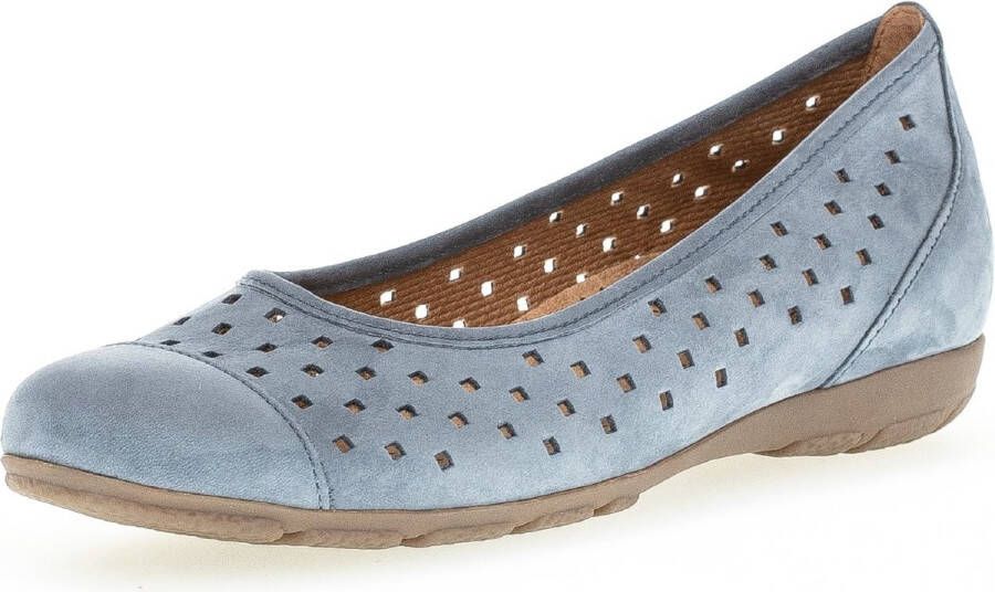 Gabor -Dames blauw licht ballerina's & mocassins