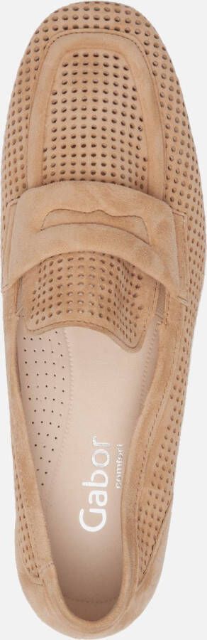 Gabor Instappers beige Suede Dames