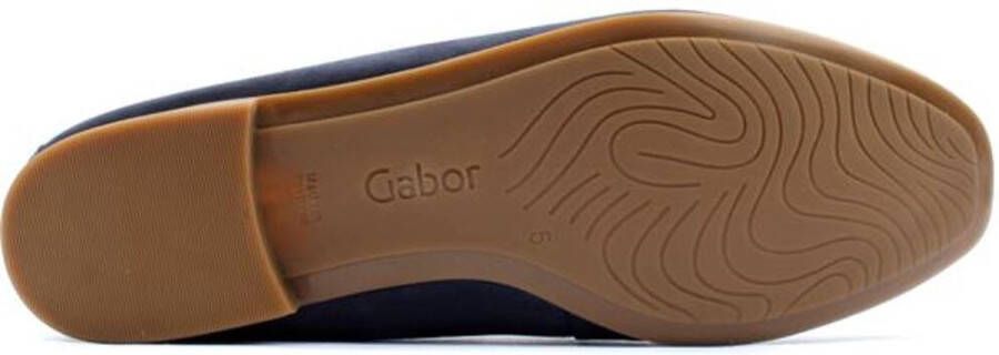 Gabor Instappers blauw Nubuck Dames