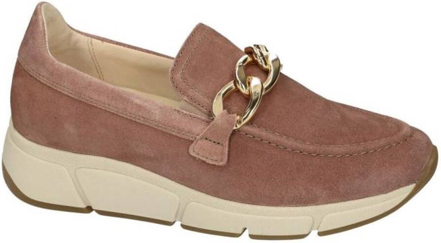 Gabor Instappers roze Suede Dames