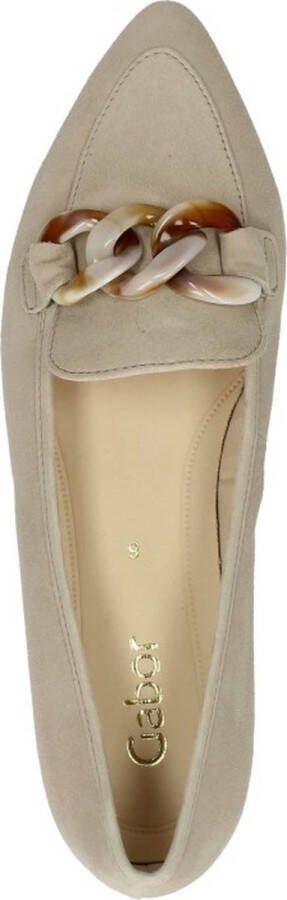 Gabor Instappers taupe Suede Dames