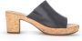 Gabor Trendy Zwarte Kurk Hoge Hak Sandalen Black Dames - Thumbnail 9