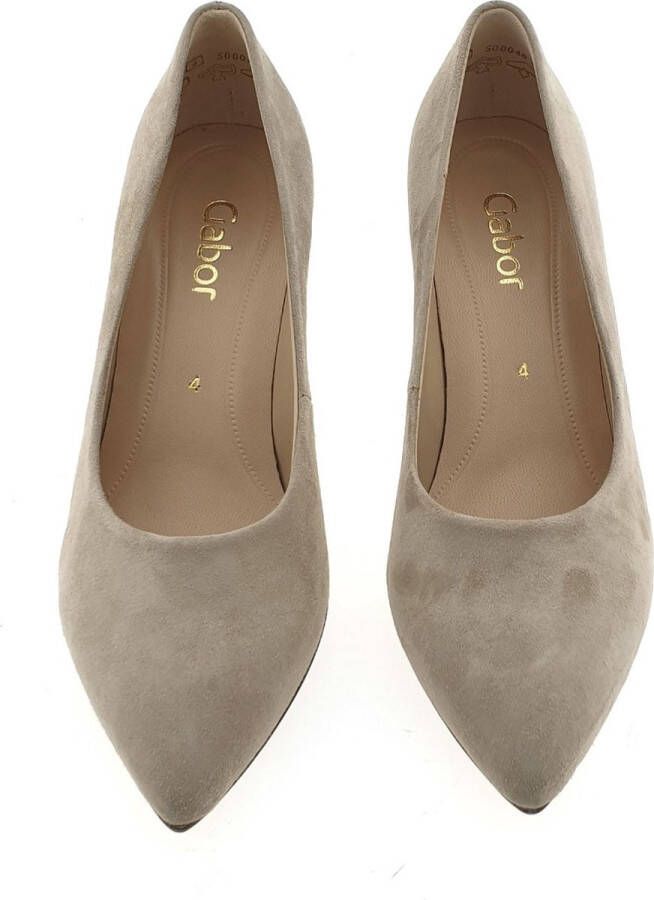 Gabor Pumps Taupe Suede Dames