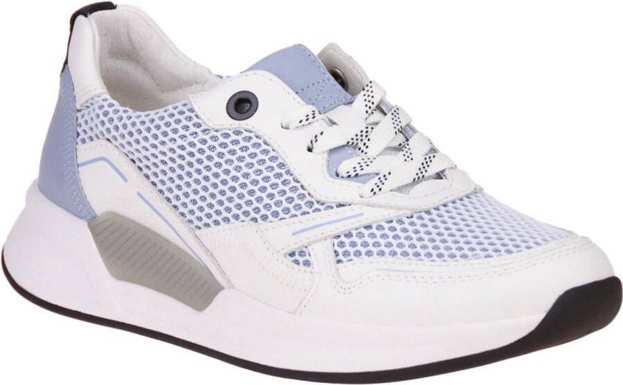 Gabor Rollingsoft Licht Blauw-Witte Sneaker