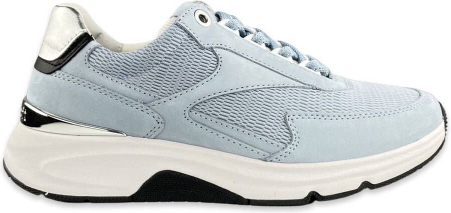 Gabor rollingsoft sensitive 26.895.26 dames rollende wandelsneaker blauw