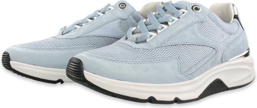 Gabor rollingsoft sensitive 26.895.26 dames rollende wandelsneaker blauw