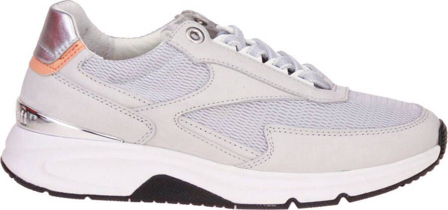 Gabor rollingsoft sensitive 26.895.40 dames rollende wandelsneaker grijs