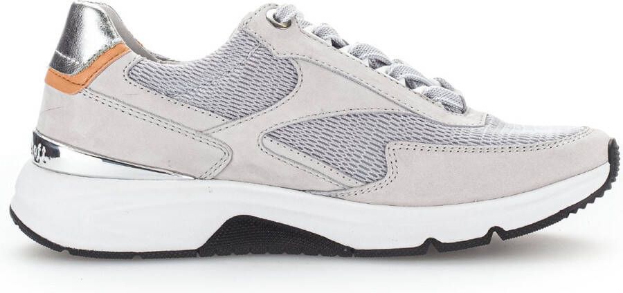 Gabor rollingsoft sensitive 26.895.40 dames rollende wandelsneaker grijs