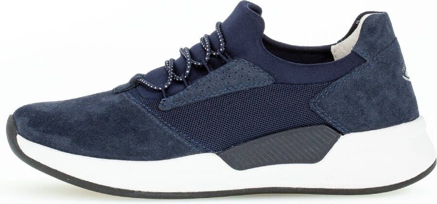 Gabor rollingsoft sensitive 26.951.36 dames rollende wandelsneaker blauw