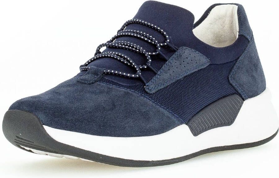 Gabor rollingsoft sensitive 26.951.36 dames rollende wandelsneaker blauw