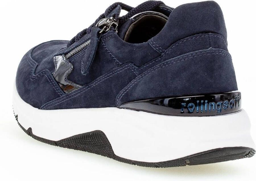 Gabor rollingsoft sensitive 76.898.46 dames wandelsneaker blauw